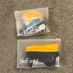 Hidden Wonders Colorblock Bikini Top & High Rise Bottoms Set